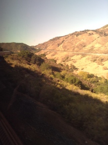 Traveling along the Amtrak Route.